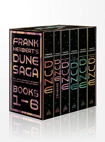 Frank Herbert: Frank Herbert's Dune Saga 6-Book Boxed Set : Dune, Dune Messiah, Children of Dune, God Emperor of Dune, Heretics of Dune, and Chapterhouse (2020, Ace Books, Ace)
